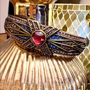 Heidi Daus Hinge Cuff with Swarovski Crystals